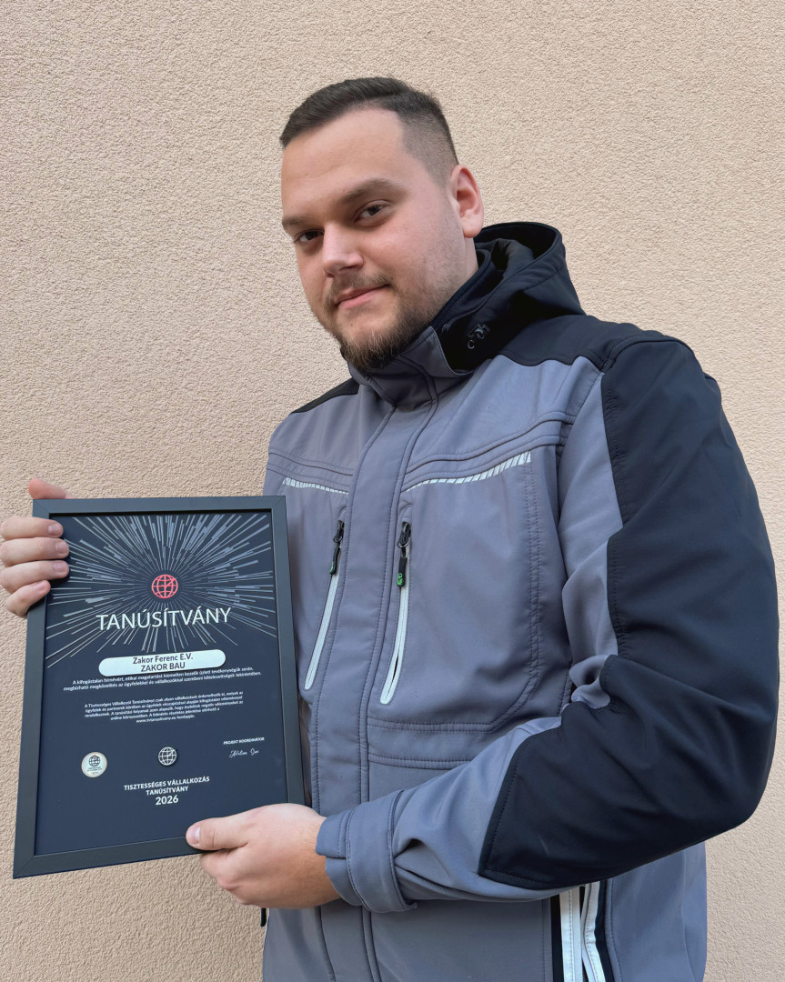 Tisztességes Vállalkozás tanúsítvány